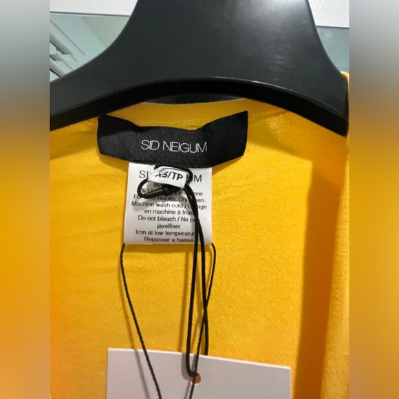 BRAND NEW Sid Neigum stunning yellow cut-out dress. Size XS - Picture 6 of 8